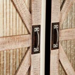 Metal Barn Door Wall Decor Set Of 2 Silver - Olivia & May 19 Metal Barn Door Wall Decor Set Of 2 Silver - Olivia & May -Olivia & May GUEST b48c4fbc e9f3 4e65 b1dd 89b0300f3f40