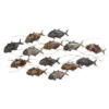 24" X 45" Metal Fish Indoor Outdoor Wall Decor Multi Colored - Olivia & May -Olivia & May GUEST b48c8464 1041 4072 bff9 0feab01c083b
