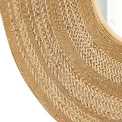 Metal Starburst Wall Mirror Brown - Olivia & May -Olivia & May GUEST b579412b a398 4ce4 ba39 c2fa2fe939ba