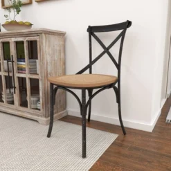 Set Of 2 Farmhouse Iron Dining Chair - Olivia & May -Olivia & May GUEST b57bfb7d 1845 4cce ae2e 8571fa1808eb
