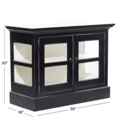 Traditional Wood Cabinet Black - Olivia & May -Olivia & May GUEST b58ff978 3b64 4450 ab87 a9a05aedc28d