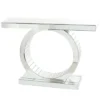 Glam Glass Console Table Silver - Olivia & May -Olivia & May GUEST b5c61999 497b 4886 8a2d 48828611bb7b