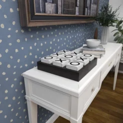 14" Contemporary Wooden Tic Tac Toe Sculpture Black - Olivia & May -Olivia & May GUEST b612fe81 e1d7 44c9 a61c 0669df08e87f