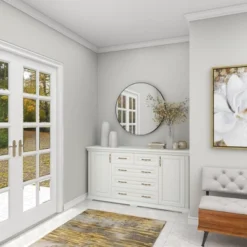 17" X 7.5" Terracotta Vase White - Olivia & May -Olivia & May GUEST b690bebb e56b 4c58 9ae4 362c8d6937e0