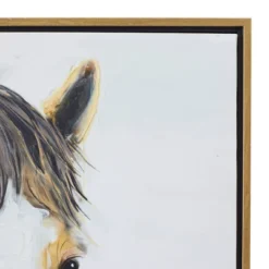 Modern Farmhouse Canvas Horse Framed Wall Art With Gold Frame Brown - Olivia & May 9 Modern Farmhouse Canvas Horse Framed Wall Art With Gold Frame Brown - Olivia & May -Olivia & May GUEST b70c3430 65d9 425d bbf5 c3acc875f7dd