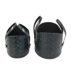 Set Of 2 Storage Baskets Black - Olivia & May -Olivia & May GUEST b72d8534 372d 4511 ba71 aae3434be419