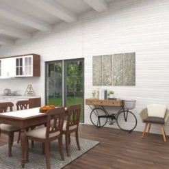 Metal Tree Wall Decor With Embossed Design Set Of 4 Brown - Olivia & May -Olivia & May GUEST b79ef81d 8a67 48e3 98c8 abc42189d388