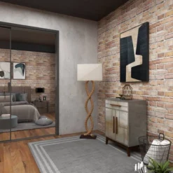 Rustic Jute Floor Lamp Brown - Olivia & May -Olivia & May GUEST b7a09a3a 4eeb 4fd0 8a09 fc84556a2e1d