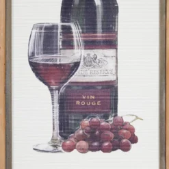 Farmhouse Wood Wine Framed Wall Art Set Of 2 Brown - Olivia & May -Olivia & May GUEST b7d5a677 acc9 4c58 b0a4 1917f37c5003