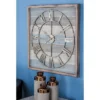 Contemporary Metal Vintage Wall Clock Brown - Olivia & May -Olivia & May GUEST b7e4d399 192e 412c a200 210f2fdc6e7f