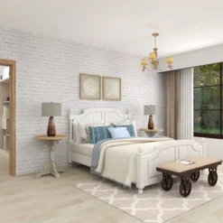 Industrial Wood Bench Brown - Olivia & May -Olivia & May GUEST b819c2d8 bd41 4ae1 a555 ee8a84330943