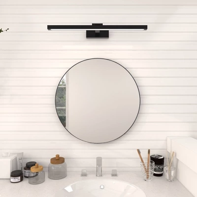 Contemporary Wood Round Frameless Wall Mirror - Olivia & May 9 Contemporary Wood Round Frameless Wall Mirror - Olivia & May - Image 7