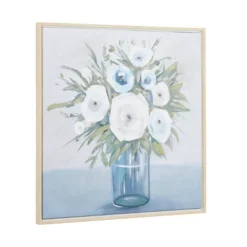 Canvas Floral Bouquet Framed Wall Art With Tan Frame Multi Colored - Olivia & May -Olivia & May GUEST b8c58882 f8d5 46cb 85d4 38c4ee3377bf