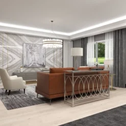 Metal And Mirror Trellis Design Front And Sides Console Table Silver - Olivia & May -Olivia & May GUEST b91e91f5 4dc0 403d 9171 cdc999973b22