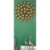 Metal Starburst Wall Decor With Orb Detailing Gold - Olivia & May