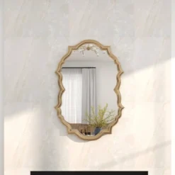 Aluminum Handmade Quatrefoil Shaped Wall Mirror Gold - Olivia & May -Olivia & May GUEST b9f4444d 94b4 4f8e 8246 7d2696c31c3a