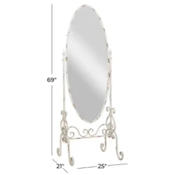 Vintage Metal Console Mirror White - Olivia & May 13 Vintage Metal Console Mirror White - Olivia & May -Olivia & May GUEST ba87bbcf 7e88 4e22 ae8f 94a0db4ebabb