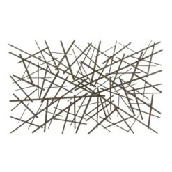 Metal Geometric Overlapping Lines Wall Decor Dark Gray - Olivia & May 21 Metal Geometric Overlapping Lines Wall Decor Dark Gray - Olivia & May -Olivia & May GUEST baeb94de 018b 441f 8f42 37412c0b7948