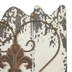 Set Of 2 Wooden Scroll Arabesque Wall Decors White - Olivia & May -Olivia & May GUEST baef33fd 6f55 46a9 be6b 189cb3f99c02