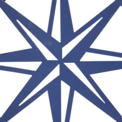 Metal Stars Indoor Outdoor Compass Wall Decor Blue - Olivia & May -Olivia & May GUEST bbcd0913 04bb 4d7f 8e0f c6dae6d6d30e