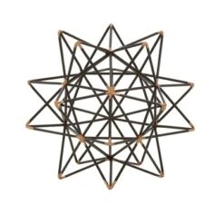 Modern Reflections Iron Geodesic Decorative Star (7") - Olivia & May -Olivia & May GUEST bbd62caf ad42 41b2 ab8c 330cc6e881e9
