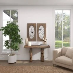 Set Of 2 Wood Bird Wall Decors With Tree Branches Brown - Olivia & May -Olivia & May GUEST bc468cb4 c121 432e 9903 81fb0b91a55b