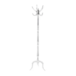 Traditional Iron Coat Rack Silver - Olivia & May -Olivia & May GUEST bc54346d 34a1 46c4 b280 e14bd0d54513