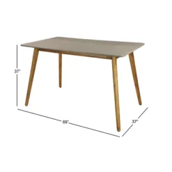 Large Rectangle Concrete Outdoor Counter Table - Gray - Olivia & May -Olivia & May GUEST bc6f56b9 f7e2 4a13 947e d1f298cf7006