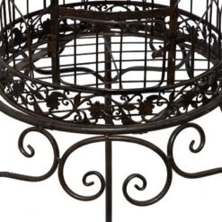 47" Iron Vintage Birdcage Black - Olivia & May -Olivia & May GUEST bd4043fe c4dd 487c 885e e815735caf5c