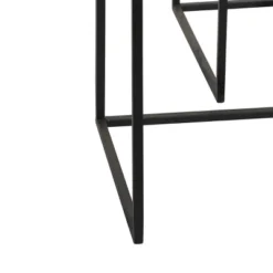 Contemporary Metal Bar Cart Black - Olivia & May -Olivia & May GUEST bd67f65c 68ac 460d 8588 6864a43344b6