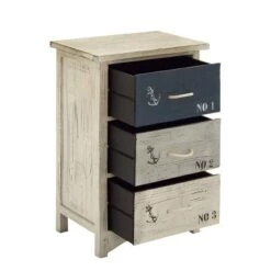 Wood 3 Drawer Chest White - Olivia & May -Olivia & May GUEST bde4d42f bc1e 48b4 b988 cee059779785
