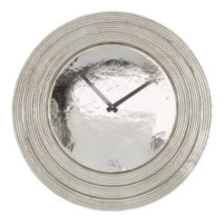24" X 24" Round Aluminum Layered Rim Wall Clock - Olivia & May -Olivia & May GUEST be52149b b7da 4d30 8d39 1c52f1f32298