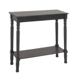 Traditional Wood Console Table Black - Olivia & May -Olivia & May GUEST be61e993 b7d8 42b7 acfe 4cec9e4fd3fd