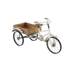 48" Wide Planter Rustic Iron Bicycle Inspired Flower Cart Brown - Olivia & May -Olivia & May GUEST bf7e7ac5 b772 4330 b28a a4e8c07a0541