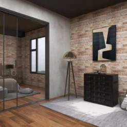 Vinyl 5 Drawer Buffet Dark Espresso - Olivia & May -Olivia & May GUEST bf8f086a ef89 495d ae5b 3a0ecaac355f