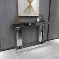 Glam Wood Console Table Silver - Olivia & May -Olivia & May GUEST bfb824b4 cb7e 44e5 bc07 94e4d5ee008f