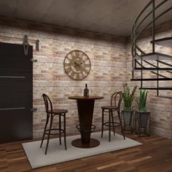 Rustic Gum Tree Wood Bar Height Table - Brown - Olivia & May -Olivia & May GUEST bff94817 b877 4726 9d2d 816623a418d3