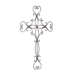 Metal Cross Scroll Wall Decor Black - Olivia & May -Olivia & May GUEST c043a406 dcb3 4907 8269 265f5571b8d5