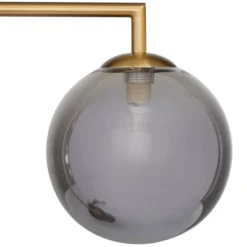 19" X 6" Metal Orb Desk Lamp With Marble Base Silver - Olivia & May -Olivia & May GUEST c0490158 2a80 4994 b6ba 234ae2c174f8