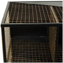 Industrial Mesh Metal Console Table Black - Olivia & May 9 Industrial Mesh Metal Console Table Black - Olivia & May -Olivia & May GUEST c050441a 2687 45cc a372 fc7497b5b29f