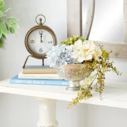 8" Wide Planter Small Iron Urn Silver - Olivia & May -Olivia & May GUEST c11480b8 7aa8 436c bb5e 14d61e1dffa0