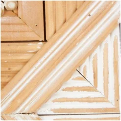 Set Of 2 Wood Geometric Handmade Southwestern Beaded Wall Decors Brown - Olivia & May -Olivia & May GUEST c1281e68 5141 43cd b9bb b4116fb96246