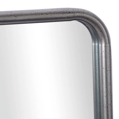 Contemporary Iron Metal Wall Mirror Gray - Olivia & May 5 Contemporary Iron Metal Wall Mirror Gray - Olivia & May - Image 3