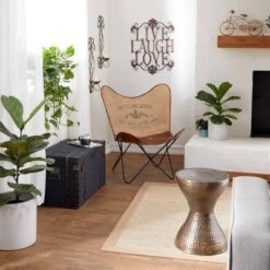 28" X 21" Traditional Metal Live Laugh Love Wall Décor Brown - Olivia & May -Olivia & May GUEST c252fb1d 2f9a 452f 8eb9 17f208b0a73f