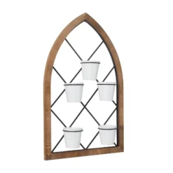 20" Wide Wall Décor Traditional Novelty Metal Brown - Olivia & May