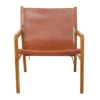 Contemporary Modern Genuine Leather Lounge Sling Chair - Olivia & May -Olivia & May GUEST c26df7cf a437 451c a5ac 52f402c995e5