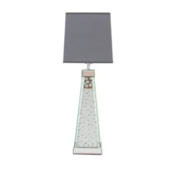 Contemporary Glass Mirrored Table Lamp Silver - Olivia & May -Olivia & May GUEST c2df8a53 34c7 410e aa9f 1b8165fc2945