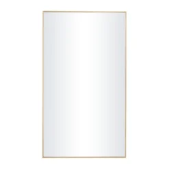 Contemporary Wood Rectangle Shaped Wall Mirror With Thin Minimalistic Frame - Olivia & May -Olivia & May GUEST c2fed886 79bc 440a 9bbf 3bdaaf195634