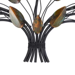 14" X 47" Metal Leaf Wall Decor Brown - Olivia & May -Olivia & May GUEST c3426b73 362a 46dd 9a6b e7a3a7549025