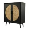 Bohemian Wood Cabinet Black - Olivia & May -Olivia & May GUEST c3cac149 82b3 4080 9f5b 10e28f7c7471